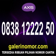 Nomor Cantik Axis 11 Digit Axiata Prabayar Support 4.5G Jaringan XL Nomer Kartu Perdana 0838 12222 50