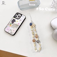 Fashion Seashell Starfish Beaded Phone Lanyard Ceramic Bracelet Land Rope Artificial Land String Cha