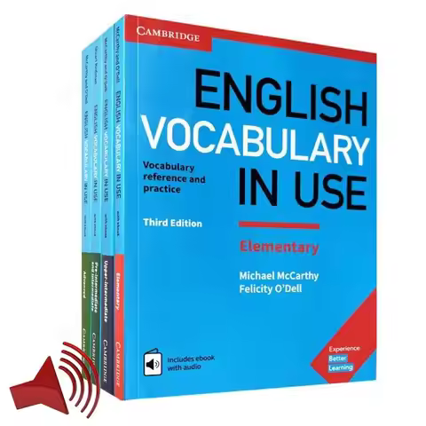4 volumes Cambridge English Vocabulary in Use :Pre/ Upper/Elementary/Advanced with Audio Free Color 