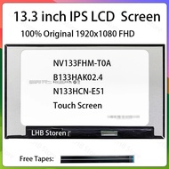 13.3" Laptop LCD Touch Screen NV133FHM-T0A B133HAK02.4 N133HCN-E51 For HP EliteBook 830 G7 G8 Displa