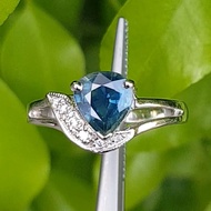 แหวน พลอย ไพลิน Blue Sapphire Ring (Size) 53