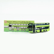 【Fast shipping】singapore bus smrt BUS Toy Diecast car Mercedes Car Model gift children Musical Doubl