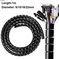 JUNMPER2R Wire Protector, 8/10/16/22mm Spiral Cable Sleeve Cover, Flexible Tube Line Organizer