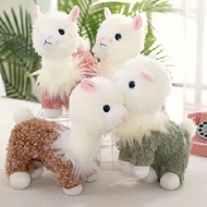 Plush toy simulated alpaca doll, cute alpaca plush toy pendant, wedding throw gift