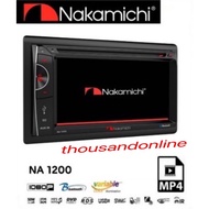 NAKAMICHI NA 1200 / NA1200 6.2” HD SCREEN 2-DIN CAR DVD BLUETOOTH PLAYER STEREO