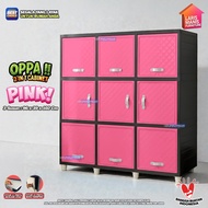 Lemari Serbaguna Kingdom OPPA Triplet Lemari Pakaian Lemari Murah Rak TV Buffet TV Lemari Minimalis