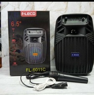 Speaker Bluetooth Fleco 6.5in Mp3 player FM karaoke