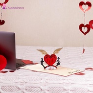 [Menolana] 3D Romantic Greeting Card for Wife Husband Unique Love Card for Wedding Anniversary Gift