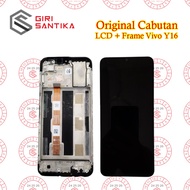 LCD TOUCHSCREEN + FRAME FULLSET VIVO Y16 ORIGINAL REMOVED