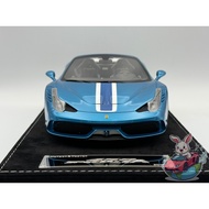 Henson & Heaven 1:18 Ferrari 458 Speciale Aperta (Artemis Green) not MR Collection BBR