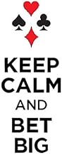 Keep Calm And Bet Big: White: Funny betting and casino Lined Notebook / Journal Gift, 120 Pages, 8.5