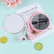 [AuspiciousS] Folding Wall Mount Vanity Mirror Without Drill Swivel Bathroom Cosmetic Makeup
