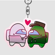 Paidintern Pink Keychain - Among Us