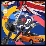 QHUK ENGLAND QUALITY【ALMERA N18 1.0T】NISSAN FRT DEPAN/RR BELAKANG SHOCK ABSORBER (2PCS) 1YW