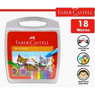 Faber Castell Hexagonal Oil Paatel 18 Colors/Crayon faber Castell/Krayon Faber Caatell-Original