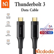 Mcdodo CA-876 Thunderbolt 3.2 Cable 0.8M (USB-C to USB-C) Supports 100W Charging / 40Gbps Data Trans