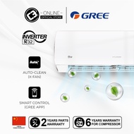 (WEST) (WIFI) Gree (1.0HP)Inverter Queen Series R32 Aircond Wall Mounted Air Conditioner