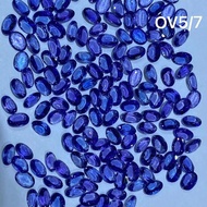 🌹新貨濃郁色坦桑石歡迎挑石  👑天然5×7mm坦桑石濃郁色精品橢圓形裸石    👑5×7mm Natural Tanzanite  High Quality Gemstone