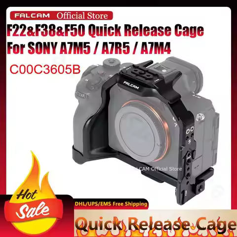 FALCAM Official F22&F38&F50 Quick Release Precision Camera Cage For SONY A7M5/A7R5/A7M4 2-Point Fixa