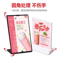 PS Plastic T-Shaped Display Card a6 Table Card Burger Milk Tea Shop a4 Table Card Water Menu Rack a5