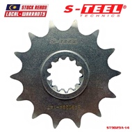 S-TEEL Front Spocket 525 - 14T / Motorcycle for BENELLI TNT300 / TOMADO 302R / LEOCINO 500 / TRK 502