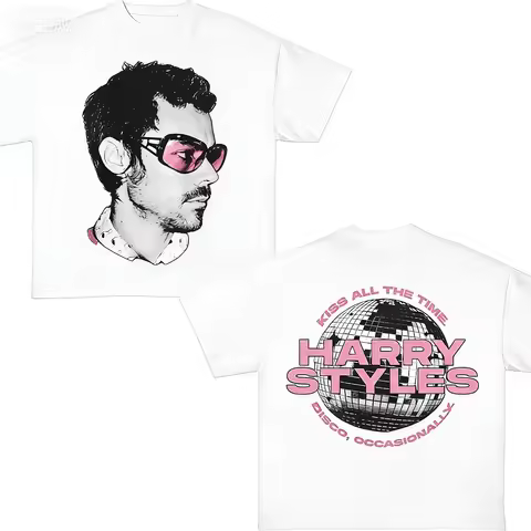 Harry Styles' 2026 Double-sided Concert T-Shirt for Tour - Soft, Breathable, High-Quality, Trendy Y2