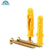 OPENMALL Expansion Tube Wall Plug Set M6/8/10mm Multi Size Screw Anchor Kit Nylon Drywall Anchors wi