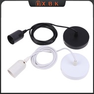 X.B.K E27 Hanging Lamp Holder With 0.5/0.8/1/1.2/1.5/2M Hanging Wire Ceiling Lamp Base For Household