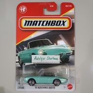 Matchbox '67 alfa romeo duetto cabriolet open kap roadster convertible