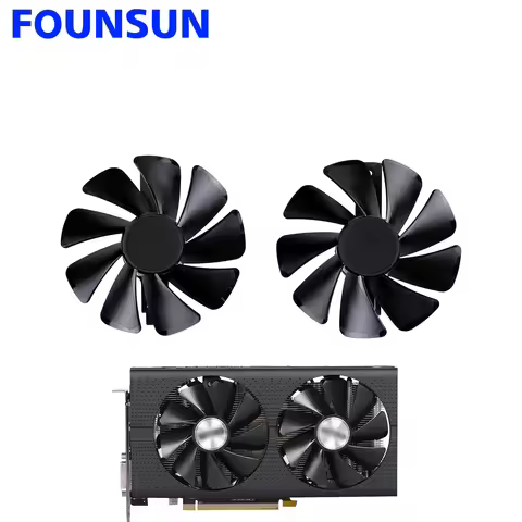 CF1015H12D RX580 590 Cooling Fan For Sapphire RX 470 480 580 570 NITRO Mining Edition Gaming Video C