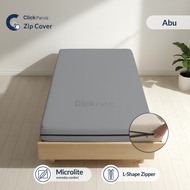 Plain Zippered Bed Sheet 90x200 Zippered Foam Mattress Cover 90x200x15 - 90x200x20