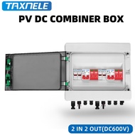 Solar photovoltaic PV Combiner Box Surge Lightning Protection 2 input 2 out 2 String DC 600V Fuse MC