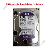 WD 3TB mechanical disk 3T hard disk  3.5-inch SATA desktop computer hard disk 3000g purple disk moni