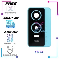 For Vivo Y76 5G Camera Glass Lens Cover Frame Kaca