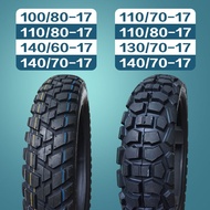 Tayar motosikal 17-inci 100/110/130/140/80/70/60-17, tayar vakum anti-gelincir untuk jalan luar.