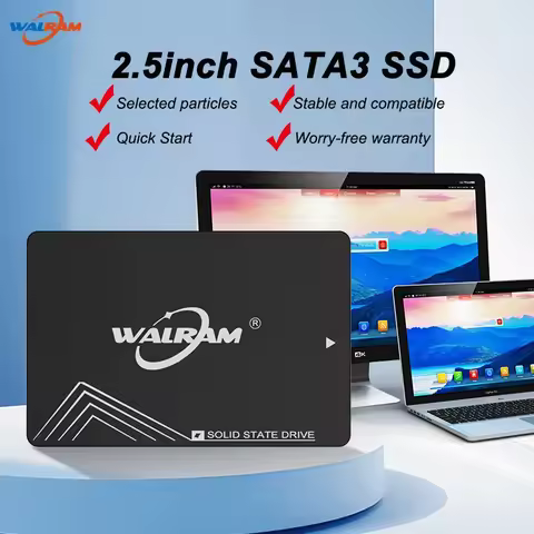 WALRAM 1 TB SSD 2.5 SATA3 SSD 512GB 256GB 128GB 120GB HHD Laptop Internal Solid State Drive 1TB Hard
