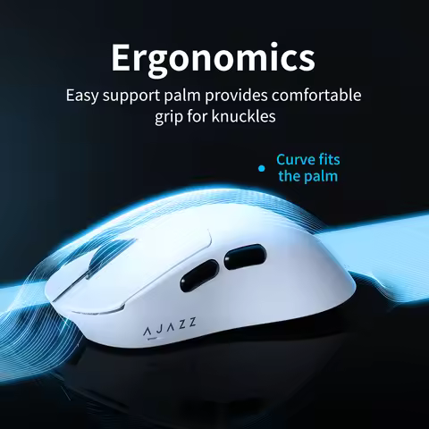 AJAZZ AJ179V2 MAX Mouse 3mode Magnetic Attraction Charging Base PAW3311 8k Gaming Mouse PC Customize