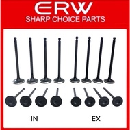 ENGINE VALVE FOR MITSUBISHI 4G92 / 4G93 REPLACEMENT PART NO. ( MD-162422 / MD-162423 ) 16PCS/SET