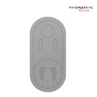 Wonder Care Multi-functional Skipping Rope Mat เสื่อโยคะ เสื่อกระโดดเชือก หนา 8 mm - Grey