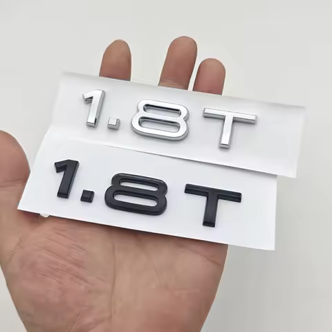 3D ABS Engine 1.8 T Logo 1.8T Badge Car Rear Trunk Sticker 1.8T Emblem for Audi A3 8L A4 B5 B6 B7 TT