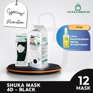 Masker Medis Shuka Mask 4D - Hitam