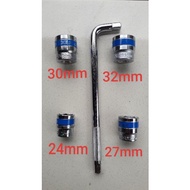 Socket Wrench 5 in 1 Shock Wrench Set (24mm 27mm 30mm 32mm)