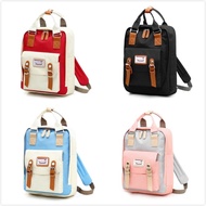 JP8 Doughnut Bag Macaroon Travel Backpack Unisex School Bagpack Contrast Color Beg Galas