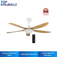 KHIND 56" CF56DC4RL FW (FLAT WHITE) ZENAIR 5 BLADE LED DC CEILING FAN