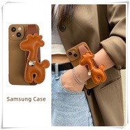 Samsung S25ultra S25 S24 S23 S22 S21 ultra A13 A14 A32 A52 A73 Giraffe Wristband Phone Case