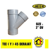 Tee 45 degrees 23.5 DV - LANGGENG