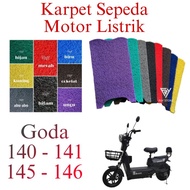 Karpet Sepeda Motor Listrik Goda 140-141 145-146 , Alas Kaki