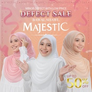 [Defect Sale] Afrah Exclusive BawalShawl Majestic Bidang 50 Tudung Bawal Nikah Tunang Sanding Best Q