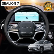 BYD SEALION 7 2025 2026 Carbon Car Steering Wheel Cover