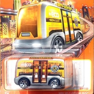 Matchbox MBX SELF DRIVING BUS 2020 Blue 2022 ORANGE - SCHOOL BUS ELECTRIC